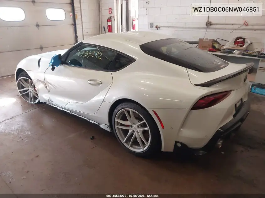 2022 Toyota Gr Supra A91 Edition VIN: WZ1DB0C06NW046851 Lot: 45533272