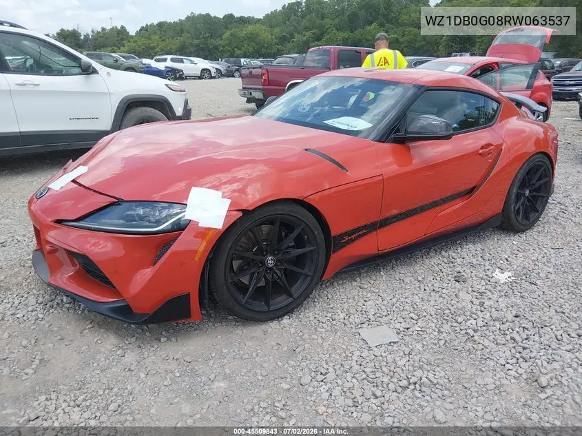 2024 Toyota Gr Supra 45Th Anniversary Edition VIN: WZ1DB0G08RW063537 Lot: 45509843