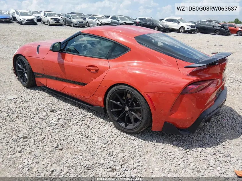 2024 Toyota Gr Supra 45Th Anniversary Edition VIN: WZ1DB0G08RW063537 Lot: 45509843