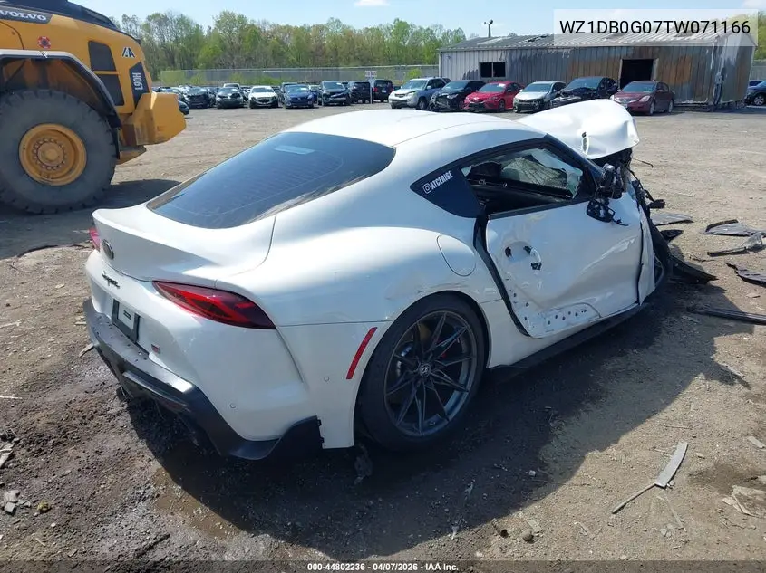2026 Toyota Gr Supra 3.0 Premium VIN: WZ1DB0G07TW071166 Lot: 44802236
