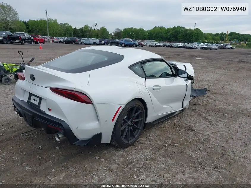 2026 Toyota Gr Supra 3.0 Premium VIN: WZ1DB0G02TW076940 Lot: 45077904