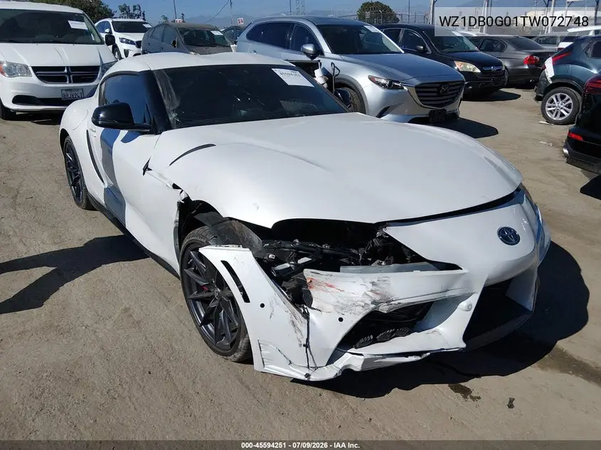 2026 Toyota Gr Supra 3.0 Premium VIN: WZ1DB0G01TW072748 Lot: 45594251