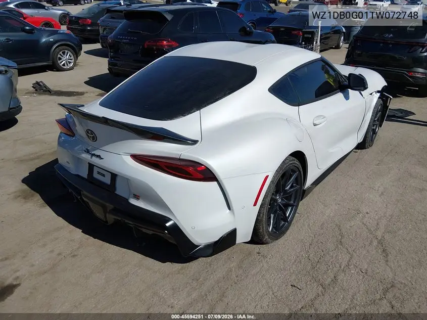 2026 Toyota Gr Supra 3.0 Premium VIN: WZ1DB0G01TW072748 Lot: 45594251