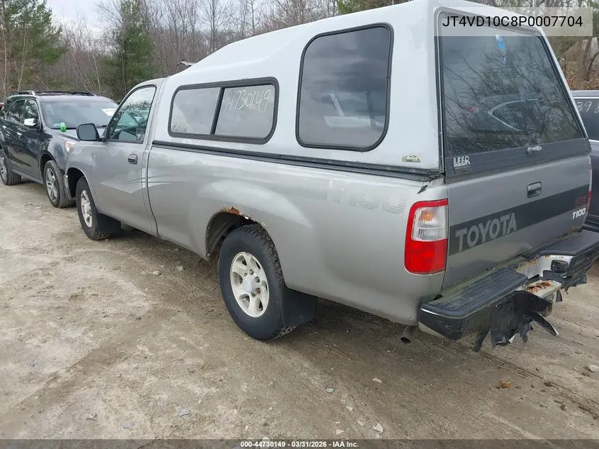 1993 Toyota T100 Sr5 VIN: JT4VD10C8P0007704 Lot: 44730149