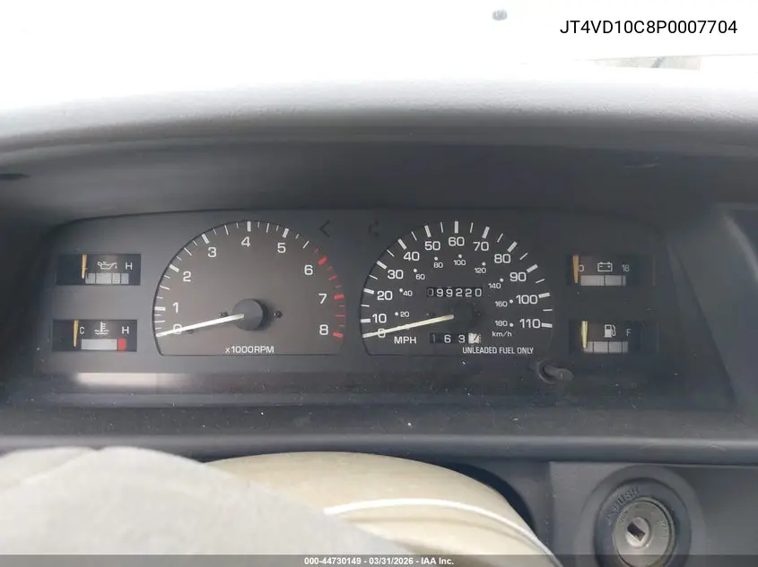 1993 Toyota T100 Sr5 VIN: JT4VD10C8P0007704 Lot: 44730149