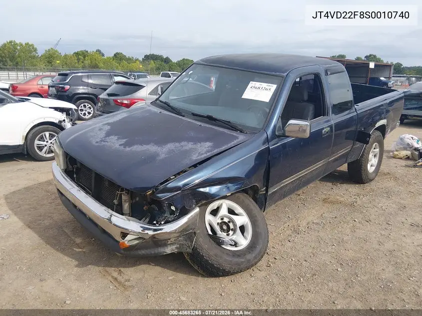 1995 Toyota T100 Xtracab Sr5 VIN: JT4VD22F8S0010740 Lot: 45683265