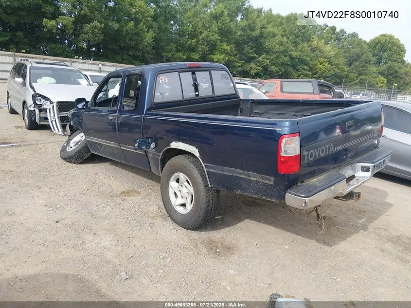 1995 Toyota T100 Xtracab Sr5 VIN: JT4VD22F8S0010740 Lot: 45683265