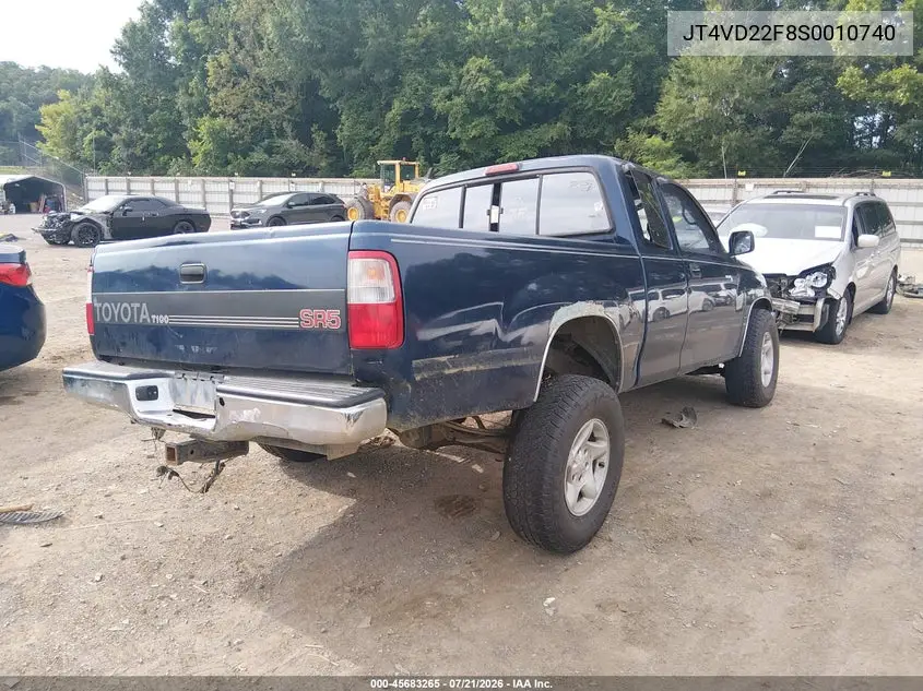 1995 Toyota T100 Xtracab Sr5 VIN: JT4VD22F8S0010740 Lot: 45683265