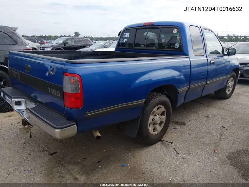 1996 Toyota T100 Xtracab VIN: JT4TN12D4T0016632 Lot: 45296332