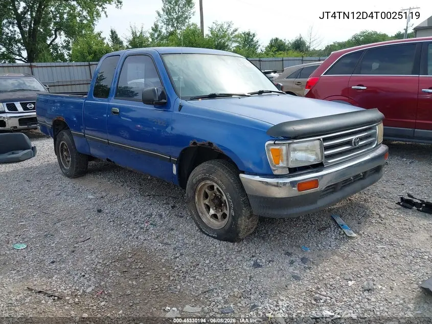 1996 Toyota T100 Xtracab VIN: JT4TN12D4T0025119 Lot: 45330194
