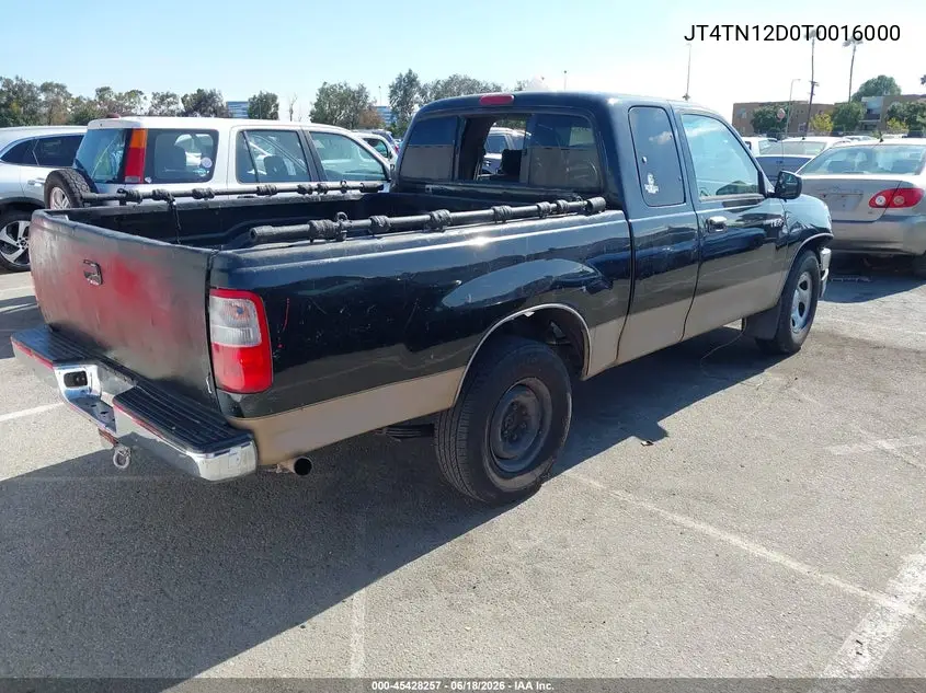 1996 Toyota T100 Xtracab VIN: JT4TN12D0T0016000 Lot: 45428257