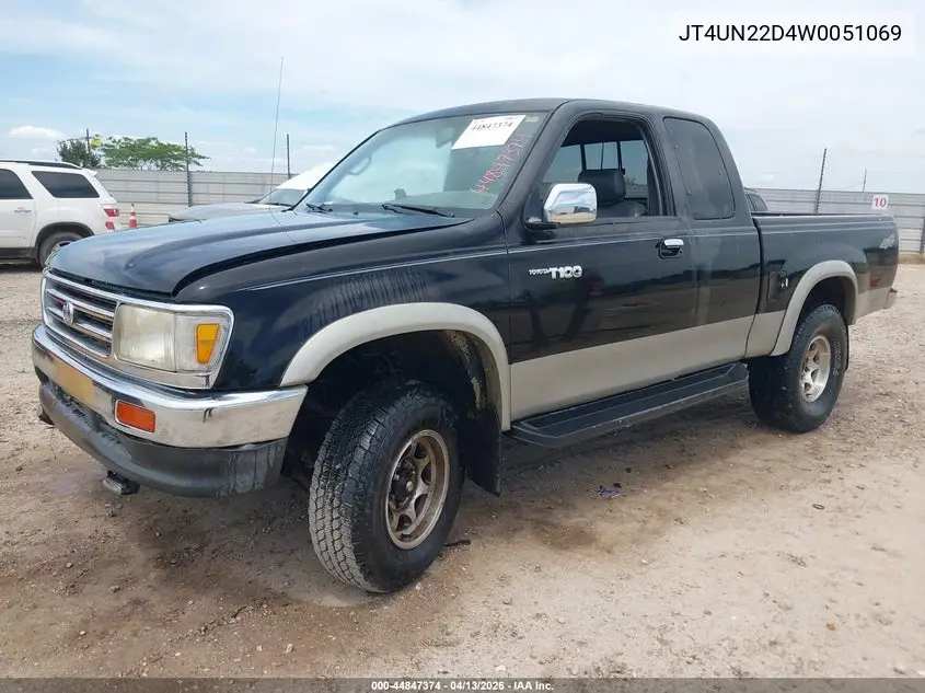 1998 Toyota T100 Dx V6 VIN: JT4UN22D4W0051069 Lot: 44847374