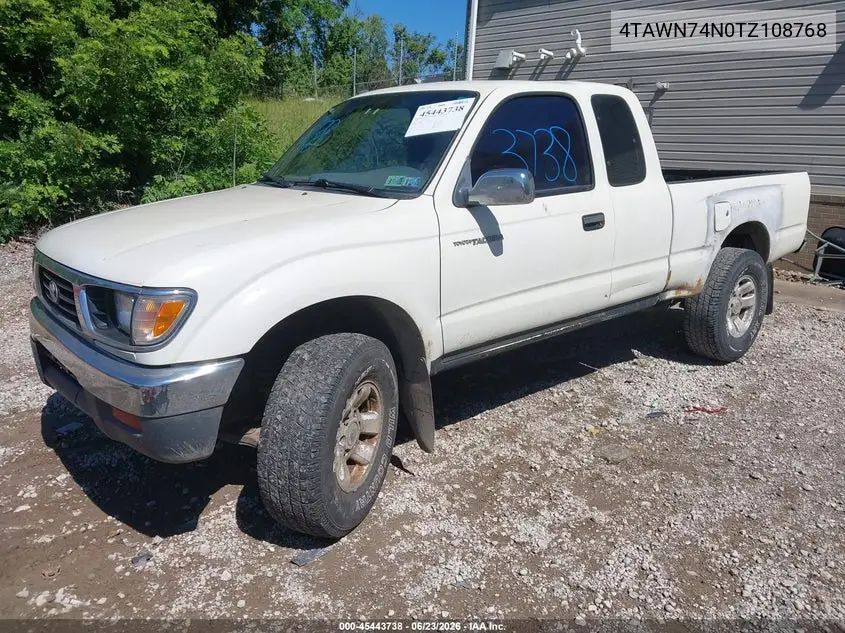 1996 Toyota Tacoma Xtracab Sr5 VIN: 4TAWN74N0TZ108768 Lot: 45443738
