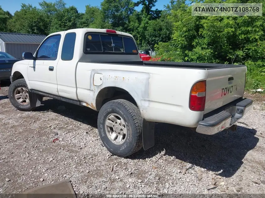 1996 Toyota Tacoma Xtracab Sr5 VIN: 4TAWN74N0TZ108768 Lot: 45443738