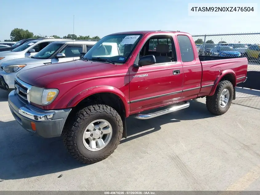 1999 Toyota Tacoma Prerunner VIN: 4TASM92N0XZ476504 Lot: 45678226