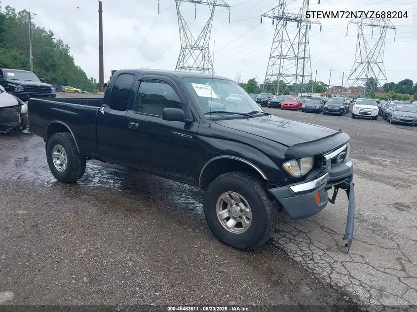 2000 Toyota Tacoma VIN: 5TEWM72N7YZ688204 Lot: 45463611
