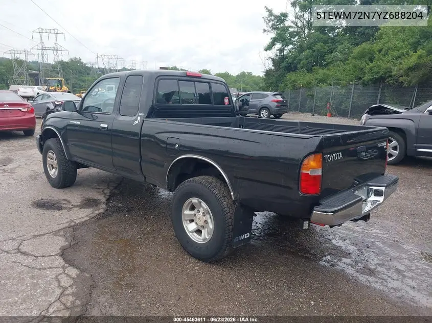 2000 Toyota Tacoma VIN: 5TEWM72N7YZ688204 Lot: 45463611