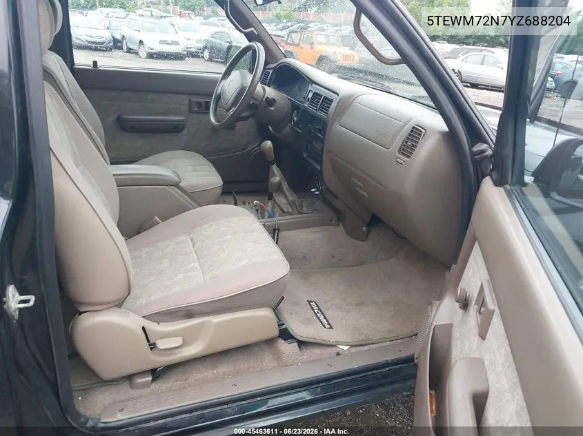 2000 Toyota Tacoma VIN: 5TEWM72N7YZ688204 Lot: 45463611