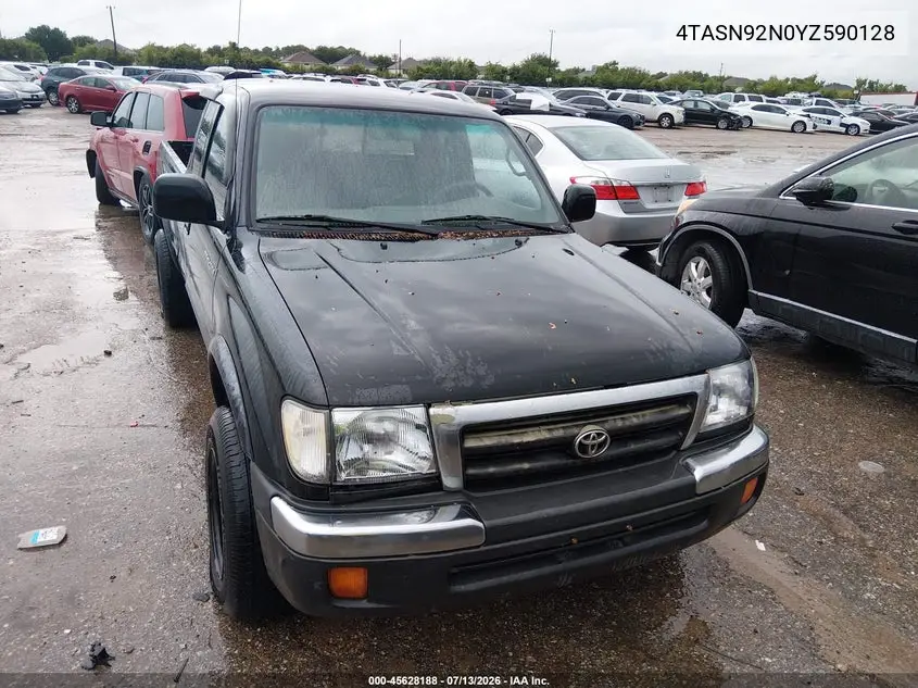 2000 Toyota Tacoma Prerunner V6 VIN: 4TASN92N0YZ590128 Lot: 45628188
