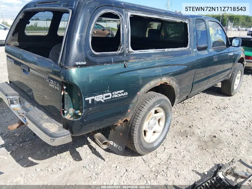 2001 Toyota Tacoma Base V6 VIN: 5TEWN72N11Z718543 Lot: 45429293