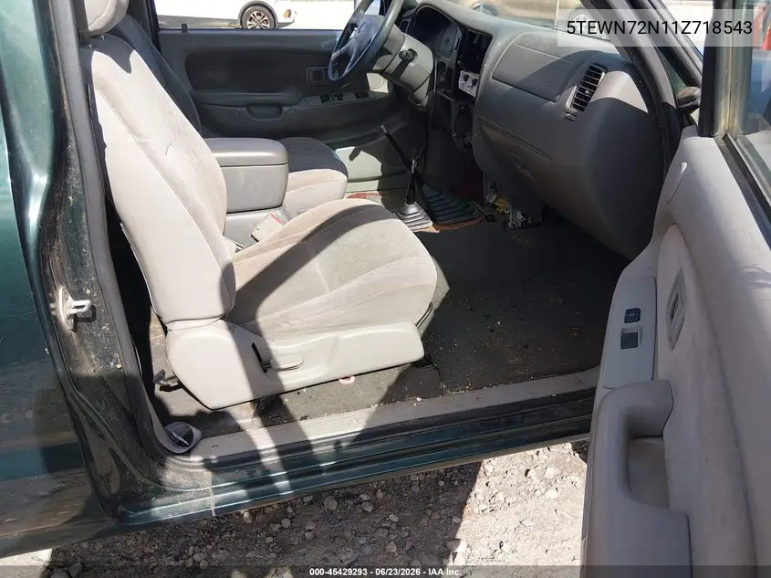 2001 Toyota Tacoma Base V6 VIN: 5TEWN72N11Z718543 Lot: 45429293