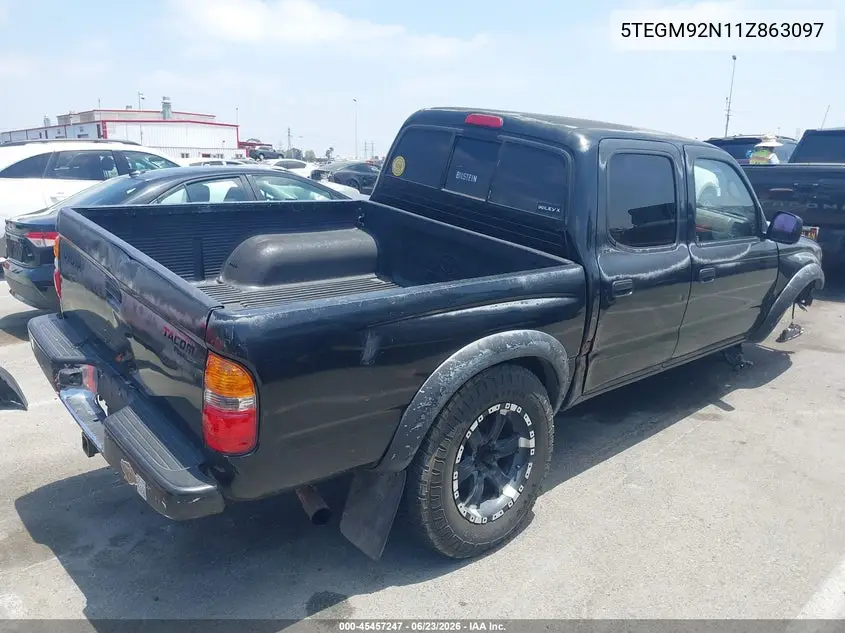2001 Toyota Tacoma Prerunner VIN: 5TEGM92N11Z863097 Lot: 45457247