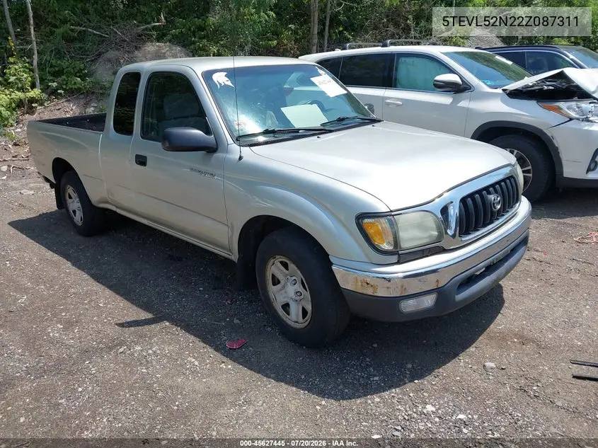 2002 Toyota Tacoma VIN: 5TEVL52N22Z087311 Lot: 45627445