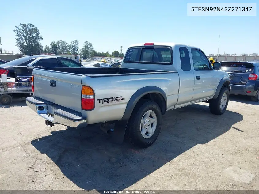 5TESN92N43Z271347 2003 Toyota Tacoma Prerunner V6