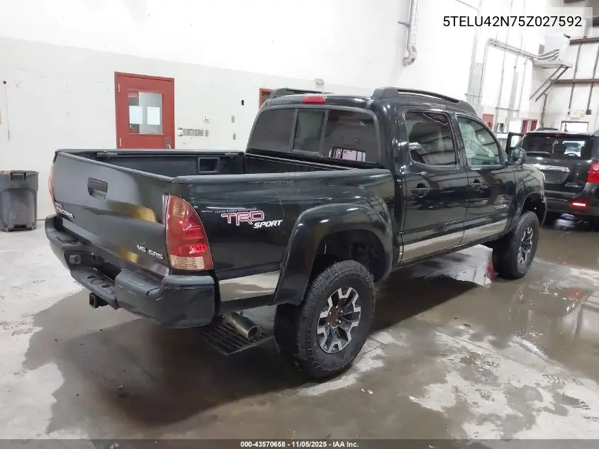 5TELU42N75Z027592 2005 Toyota Tacoma Base V6