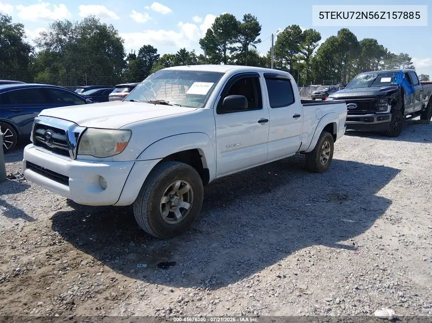 2006 Toyota Tacoma Prerunner V6 VIN: 5TEKU72N56Z157885 Lot: 45676300