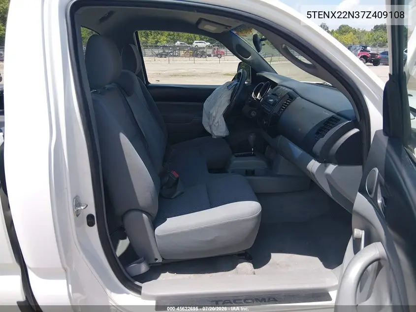 2007 Toyota Tacoma VIN: 5TENX22N37Z409108 Lot: 45622695