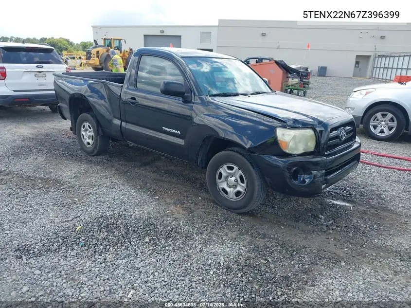 2007 Toyota Tacoma VIN: 5TENX22N67Z396399 Lot: 45634608