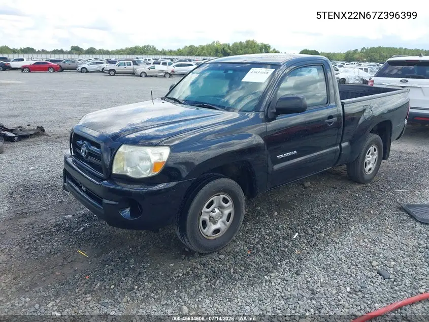 2007 Toyota Tacoma VIN: 5TENX22N67Z396399 Lot: 45634608