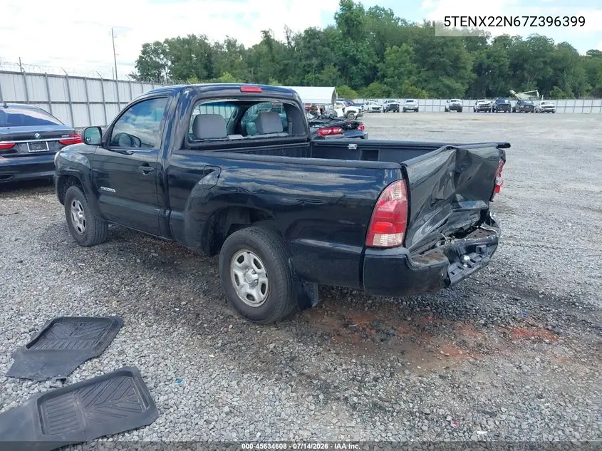 2007 Toyota Tacoma VIN: 5TENX22N67Z396399 Lot: 45634608