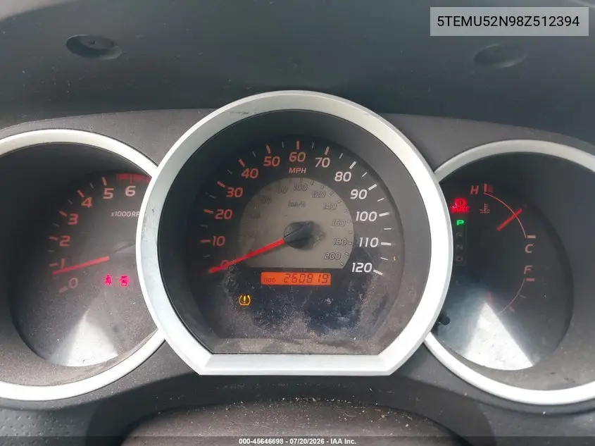 5TEMU52N98Z512394 2008 Toyota Tacoma Base V6