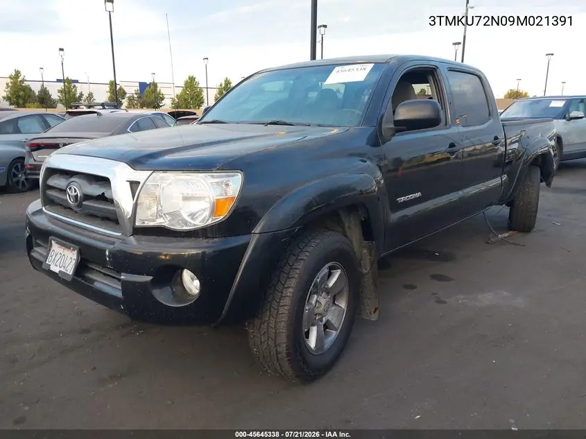 2009 Toyota Tacoma Prerunner V6 VIN: 3TMKU72N09M021391 Lot: 45645338