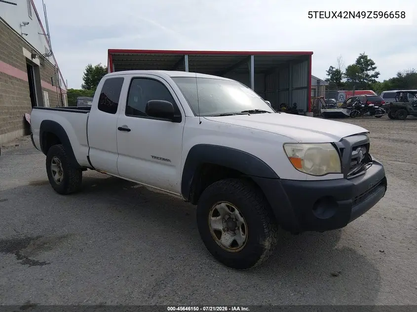 2009 Toyota Tacoma VIN: 5TEUX42N49Z596658 Lot: 45646150