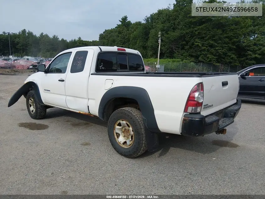 2009 Toyota Tacoma VIN: 5TEUX42N49Z596658 Lot: 45646150