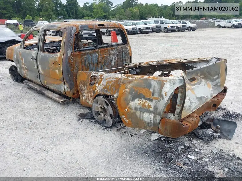 2010 Toyota Tacoma Base V6 VIN: 3TMMU4FN1AM020062 Lot: 45587228