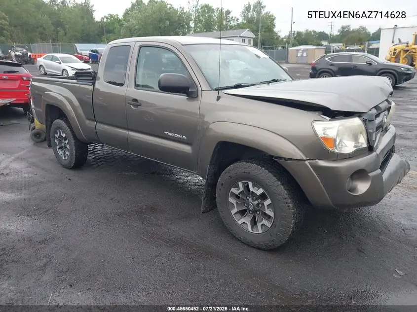 2010 Toyota Tacoma VIN: 5TEUX4EN6AZ714628 Lot: 45650452