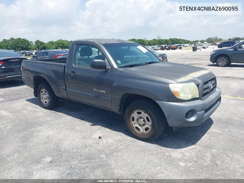 2010 Toyota Tacoma VIN: 5TENX4CN8AZ690095 Lot: 45679672