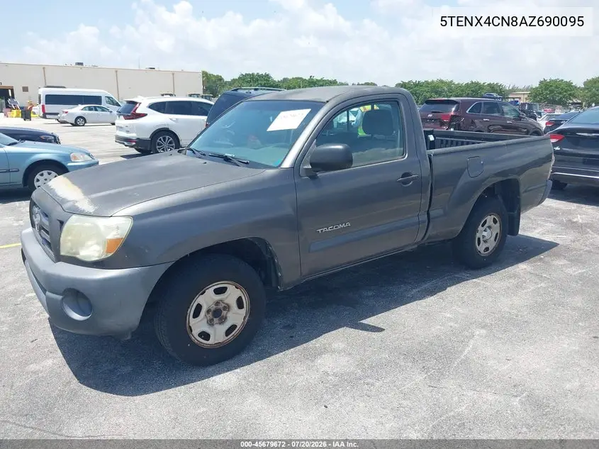 2010 Toyota Tacoma VIN: 5TENX4CN8AZ690095 Lot: 45679672