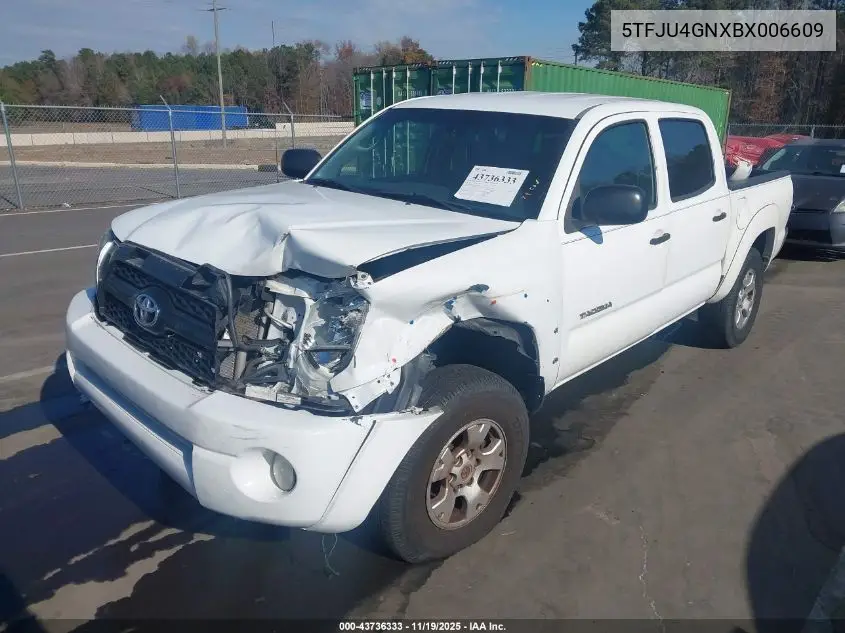 5TFJU4GNXBX006609 2011 Toyota Tacoma Prerunner V6