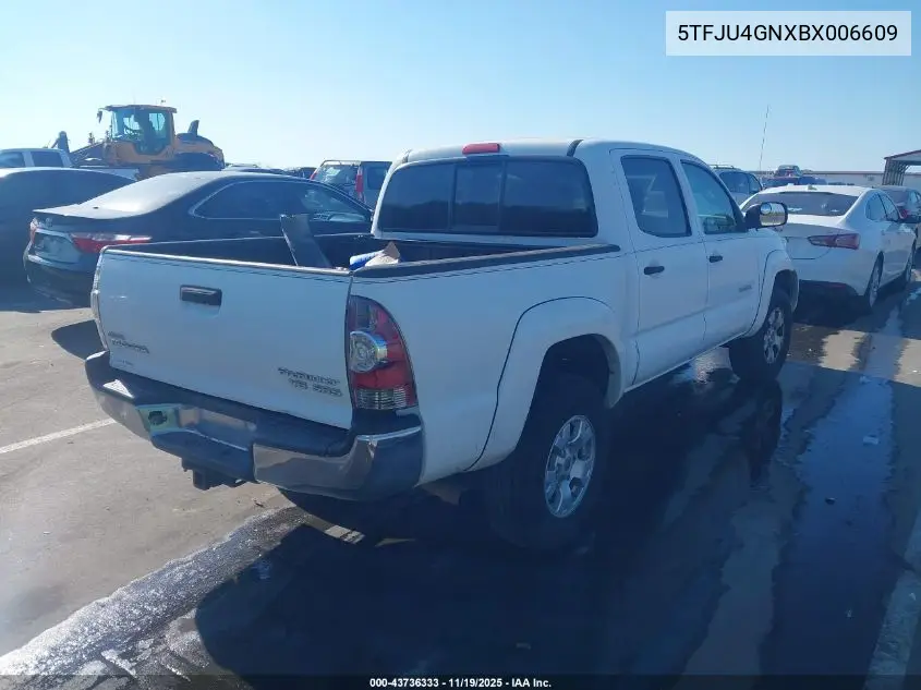 5TFJU4GNXBX006609 2011 Toyota Tacoma Prerunner V6