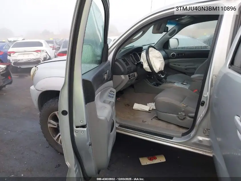 3TMJU4GN3BM110896 2011 Toyota Tacoma Prerunner V6