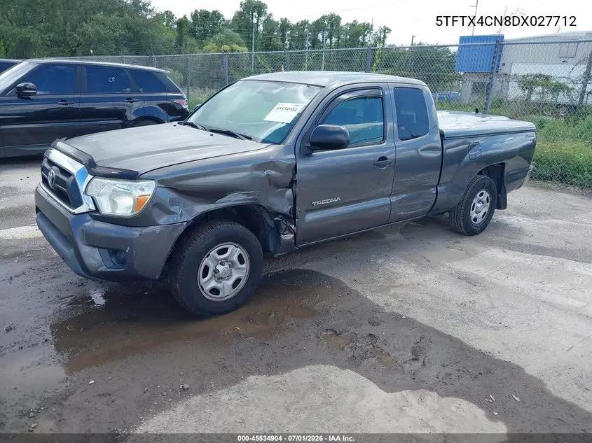 2013 Toyota Tacoma VIN: 5TFTX4CN8DX027712 Lot: 45534904