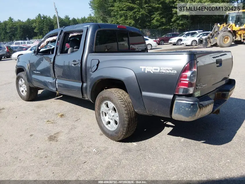 2013 Toyota Tacoma Base V6 VIN: 3TMLU4EN0DM130425 Lot: 45636732