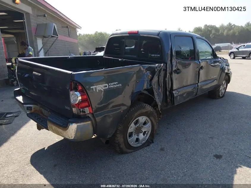 2013 Toyota Tacoma Base V6 VIN: 3TMLU4EN0DM130425 Lot: 45636732