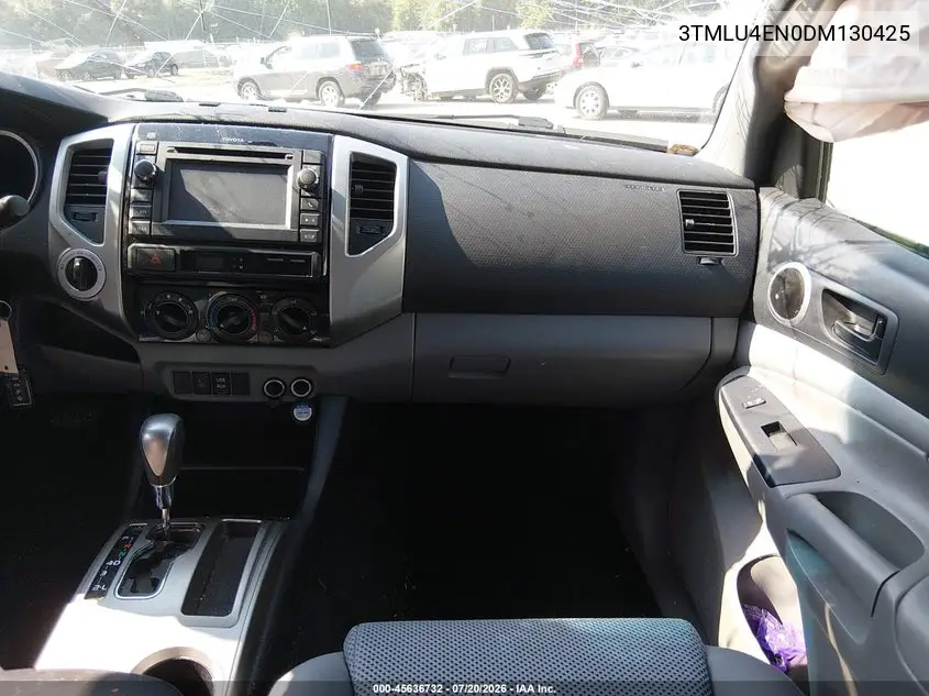 2013 Toyota Tacoma Base V6 VIN: 3TMLU4EN0DM130425 Lot: 45636732