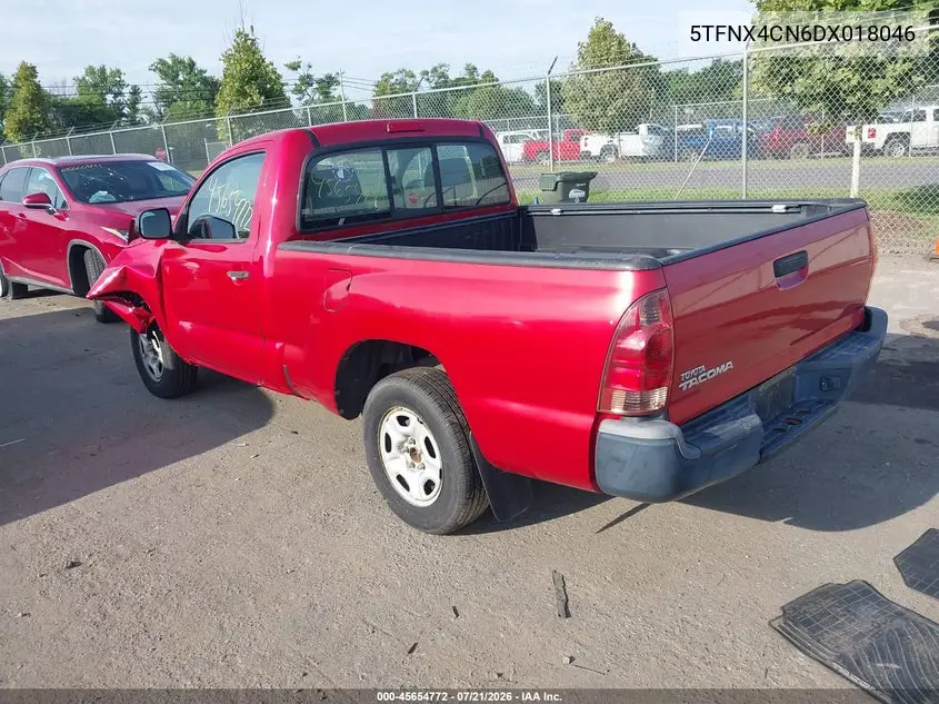 2013 Toyota Tacoma VIN: 5TFNX4CN6DX018046 Lot: 45654772